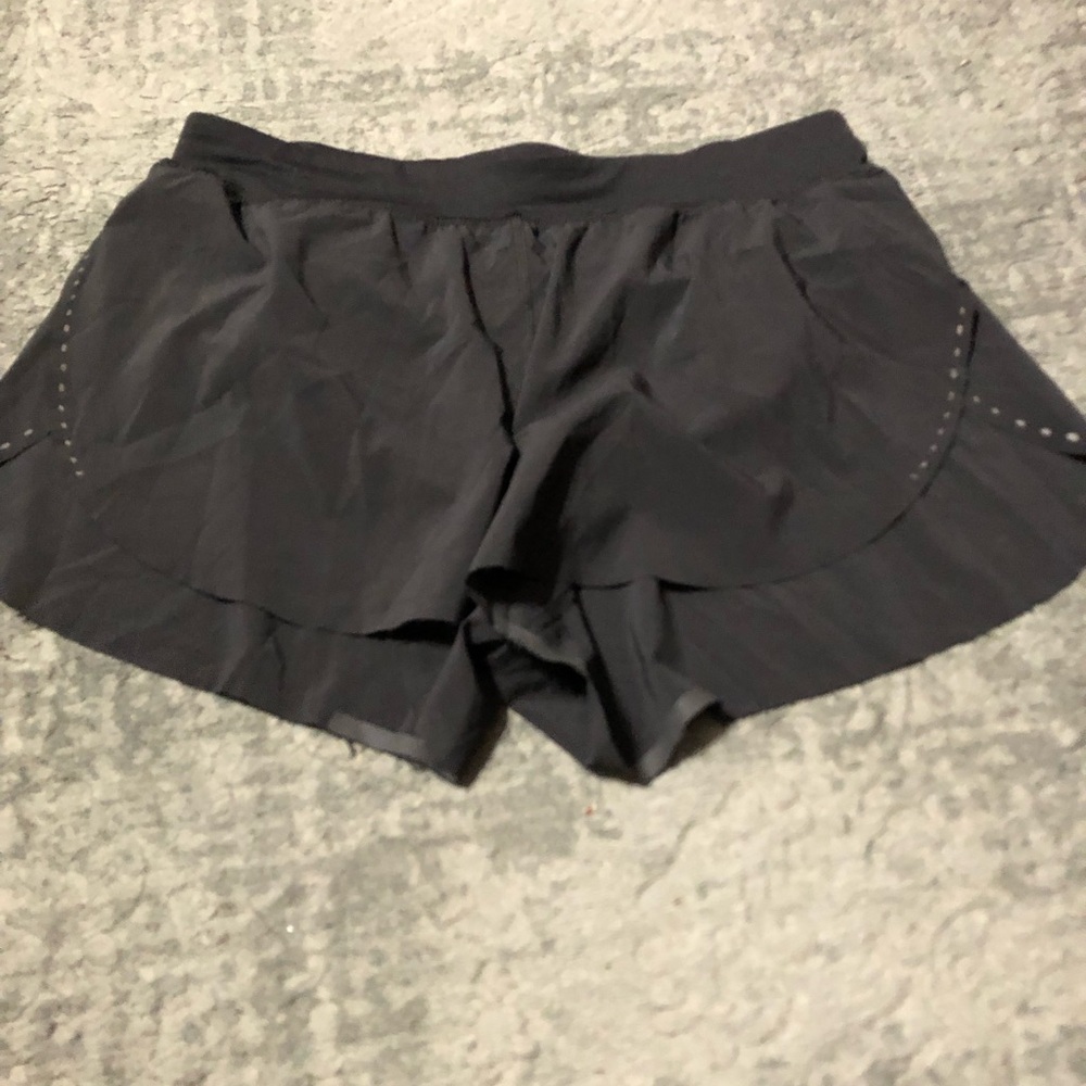 lululemon athletica Black Layered Running Shorts